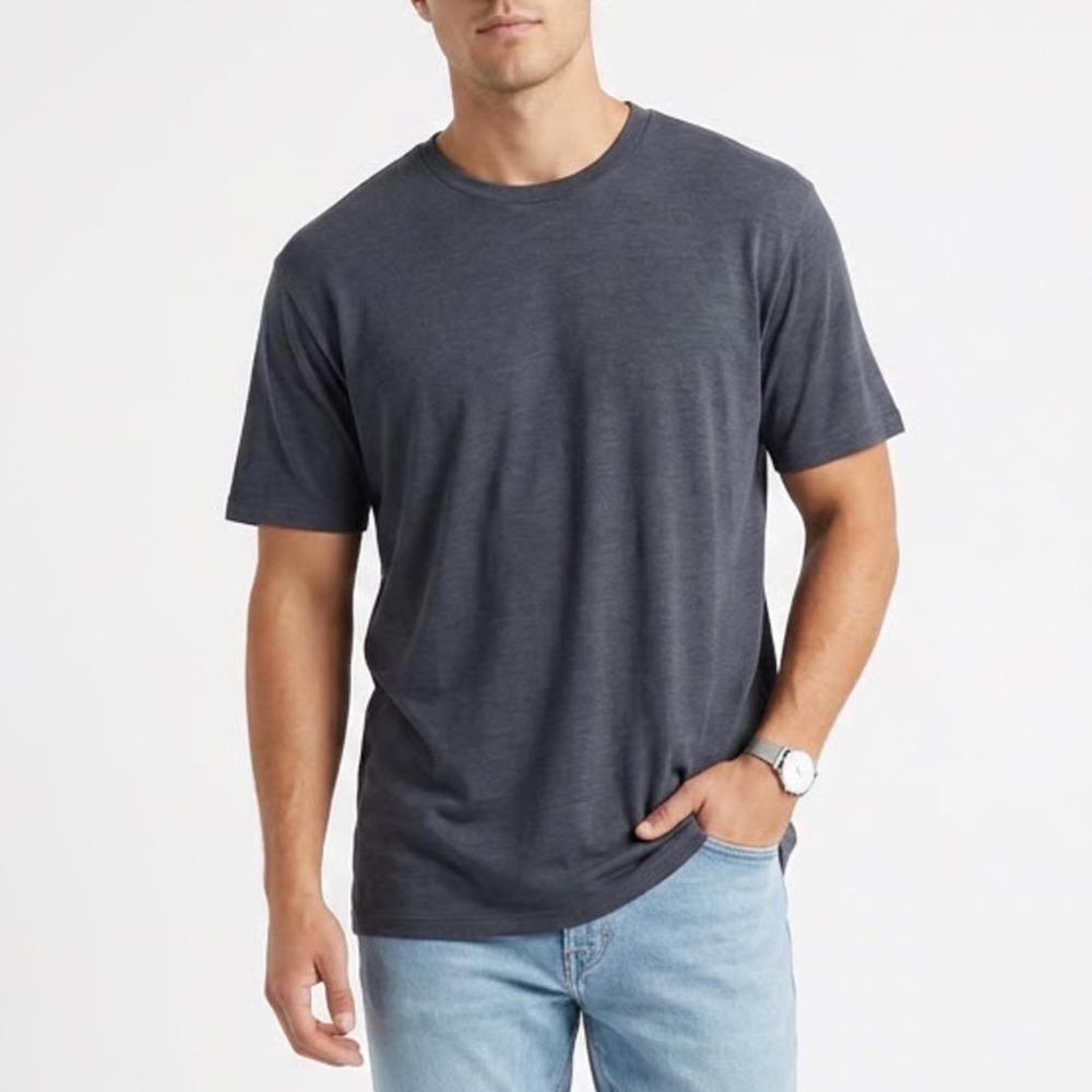 Fresh Clean Tees T-Shirt Mens 2XL Charcoal Gray Cotton Crew Neck Short Sleeve
